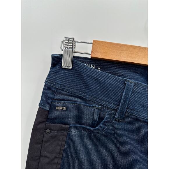 G Raw Jeans Women 28 x 32 Blue Dark Wash Denim Lynn Mid Skinny Cotton Blend - Picture 5 of 9